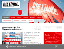 Tablet Screenshot of dielinke-iserlohn.de